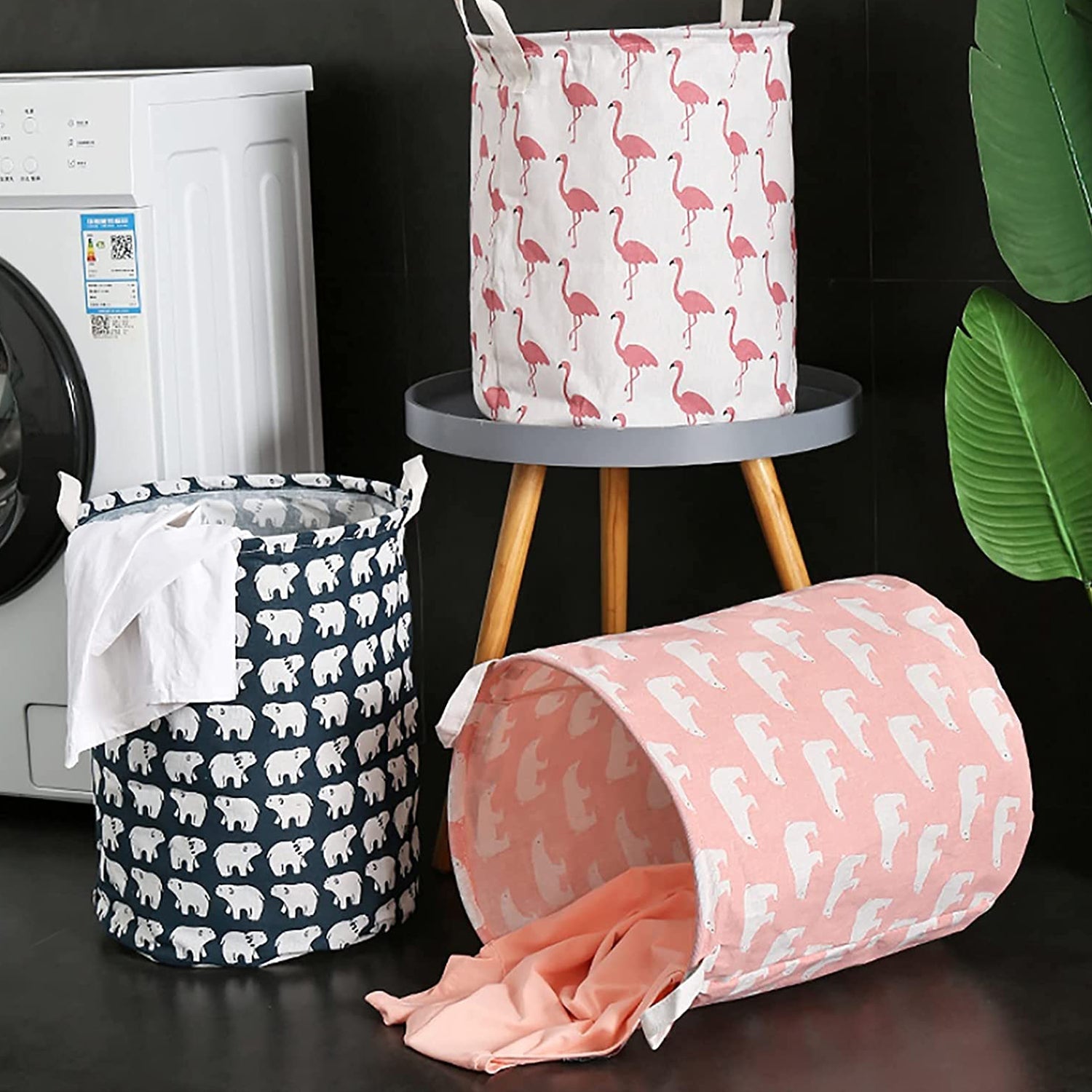 6276 Durable and Collapsible Laundry storage Bag with Handles Clothes & Toys Storage Foldable Laundry Bag for Dirty Clothes. DeoDap 6276 Durable and Collapsible Laundry storage Bag with Handles Clothes & Toys Storage Foldable Laundry Bag for Dirty Clothes. DeoDap